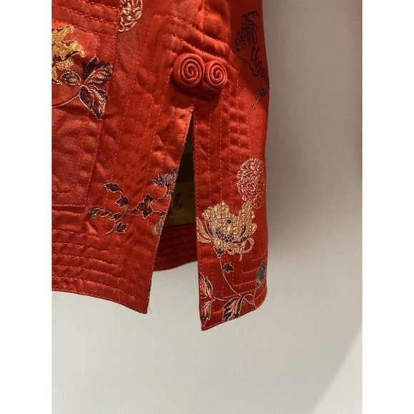 Peony Brand Silk Jacket Kimono Size 34 - Picture 7 of 11
